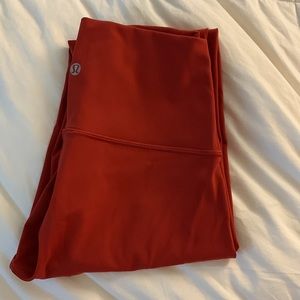 Lululemon Leggings, Color Orange, size 4